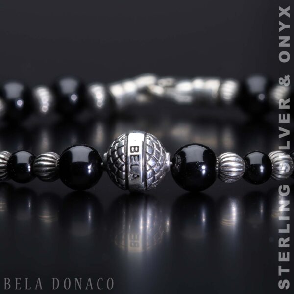 Armband Bohemian B3 – Onyx – Sterling Zilver
