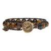 Armband Classic B12 - Tijgeroog - Leer - Messing-6