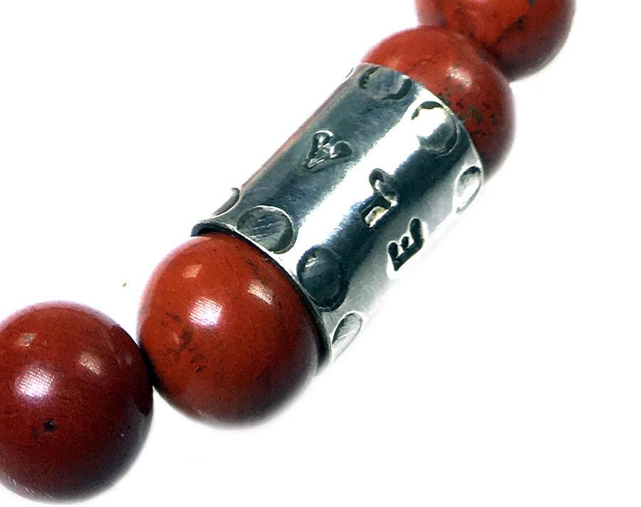 Armband Luxury B10 – Redstone – Sterling zilver