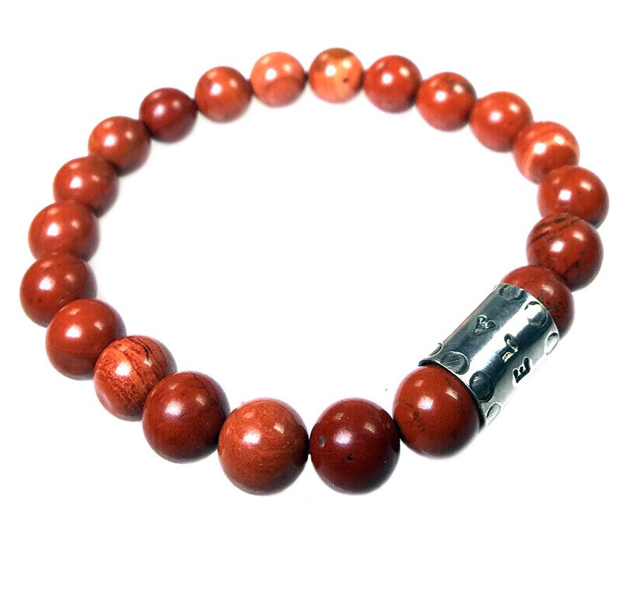 Armband Luxury B10 – Redstone – Sterling zilver