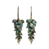 Oorbellen Bohemian Afrikaanse Turquoise Tsjechisch glas Brons 2-2
