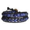 Wikkelarmband Blue Jeans B8 Mat Sodaliet leder-3