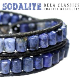 Armband Classic B6 – Blauw – Sodaliet – Leer