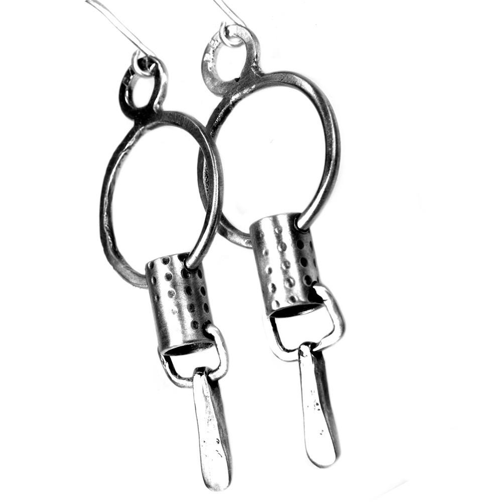 Oorbellen Supreme – brushed Sterling Zilver – 50% korting
