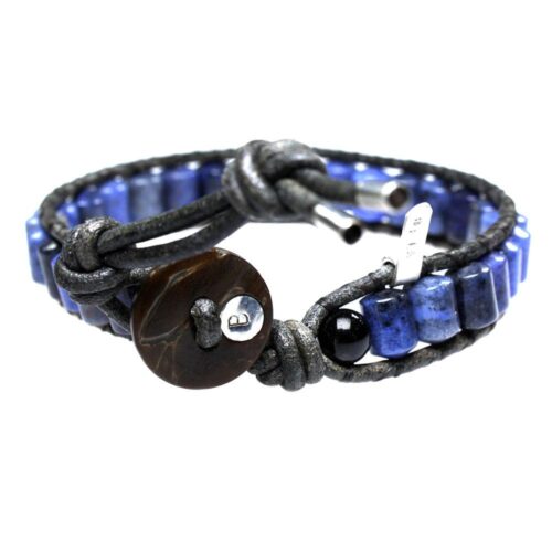 Armband Classic B6 – Blauw – Sodaliet – Leer