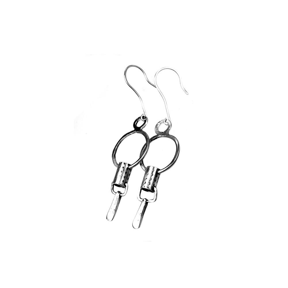 Oorbellen Supreme – brushed Sterling Zilver – 50% korting