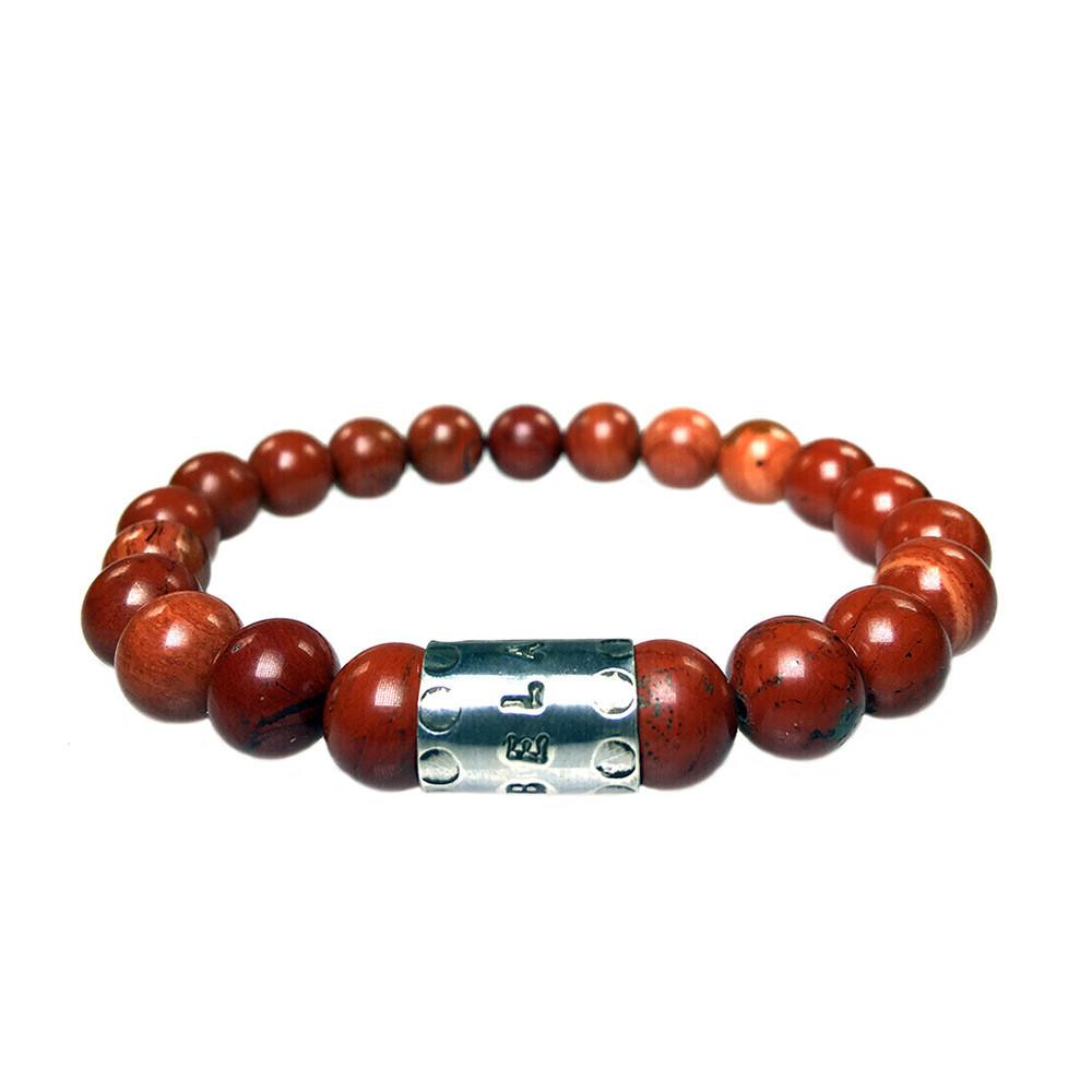 Armband Luxury B10 – Redstone – Sterling zilver