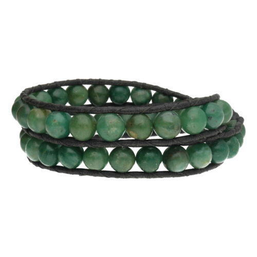 Wikkelarmband Classic B8 – Afrikaanse Jade