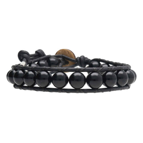 Armband Classic B8 – zwart – Onyx – Leer