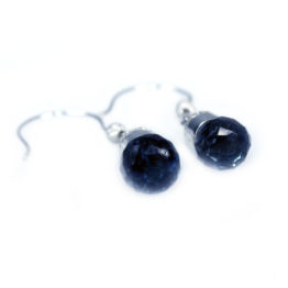 Oorbellen Elegance – Saffier blauw – Hydro Kwarts – Sterling Zilver