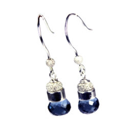 Oorbellen Elegance – Saffier blauw – Hydro Kwarts – Sterling Zilver