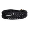 Wikkelarmband Classsic B4 Onyx Vintage leder-1