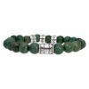 Armband Luxury B10 Africaanse Jade Geoxideerd Sterling Zilver-1