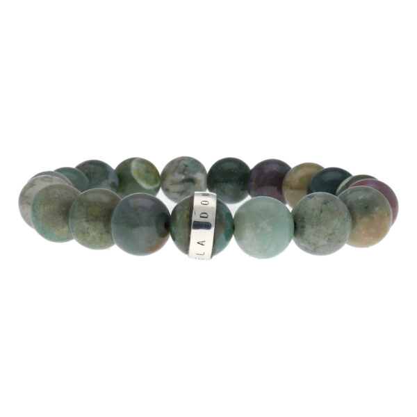 Armband Luxury B12 – Indiase Agaat – Sterling Zilver