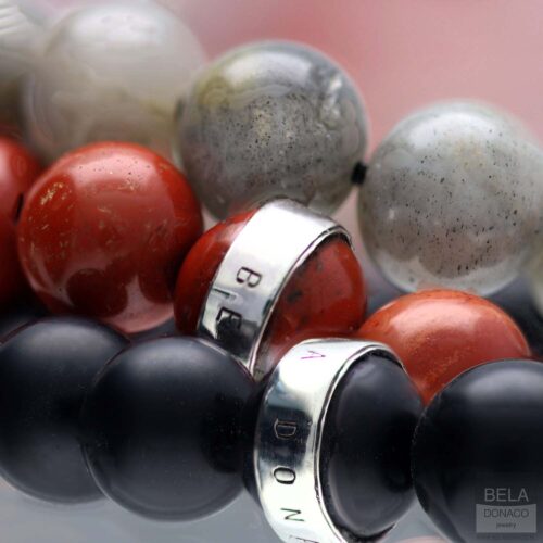 Armband Luxury B10 – Redstone – Sterling Zilver