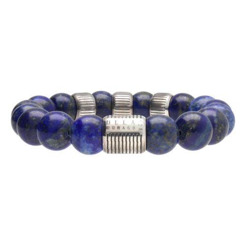 Armband Luxury B12 Retro – Lapis Lazuli – Sterling Zilver