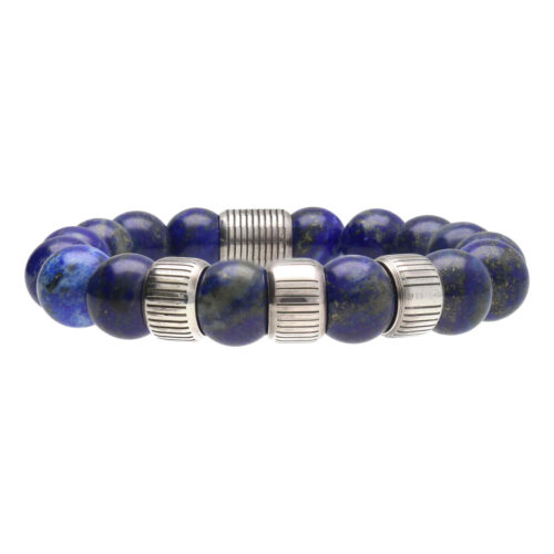 Armband Luxury B12 Retro – Lapis Lazuli – Sterling Zilver