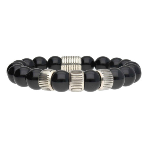 Armband Luxury B12 Retro – Onyx – Sterling Zilver