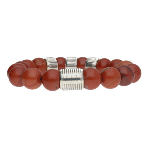 Armband Luxury B12 Retro – Redstone – Sterling Zilver