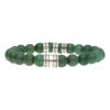 Armband Luxury B8 Afrikaanse Jade Geoxideerd Sterling Zilver-4