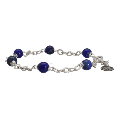 Armband Wrap Wire B6 – Lapis Lazuli – Sterling Zilver