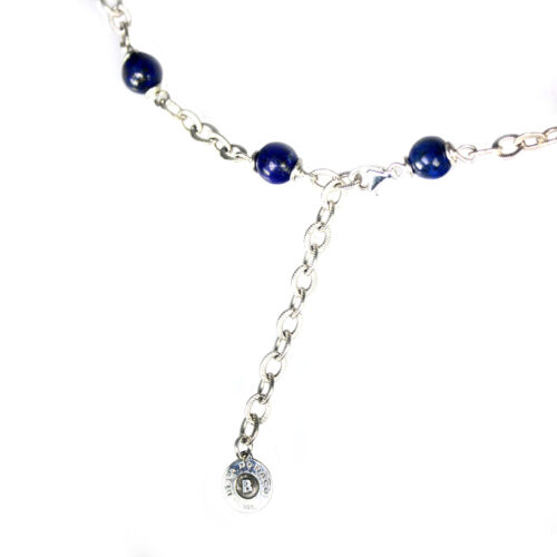 Ketting  Wrap Wire B6 – Lapis Lazuli – Sterling Zilver