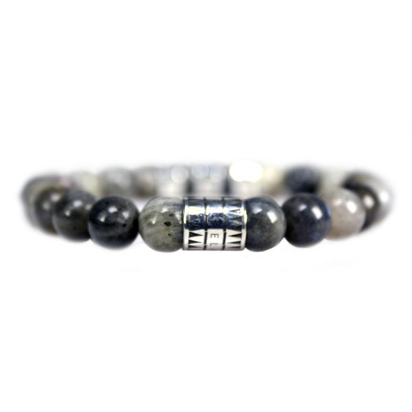 Armband Luxury B8 – Labradoriet – Geoxideerd Sterling Zilver
