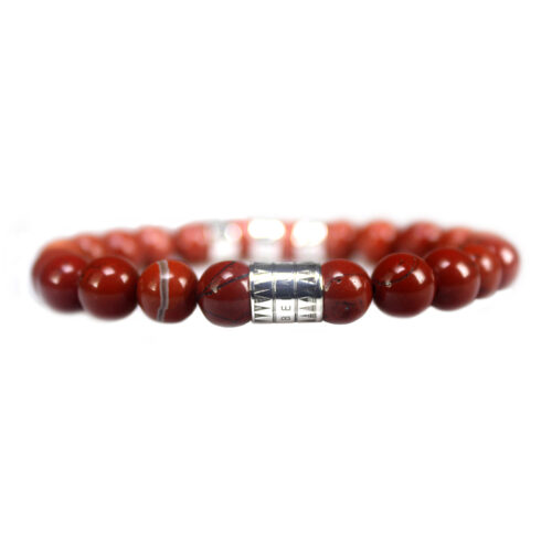 Armband Luxury B8 – Redstone – Geoxideerd Sterling Zilver