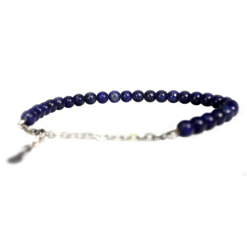 Heren enkelband Classic B8 – Lapis Lazuli – Sterling Zilver