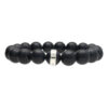 Armband Luxury B12 - matzwarte Onyx - Sterling Zilver-2