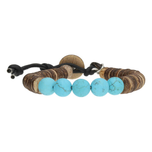 Armband Basic B8 – Turquoise – Kokos