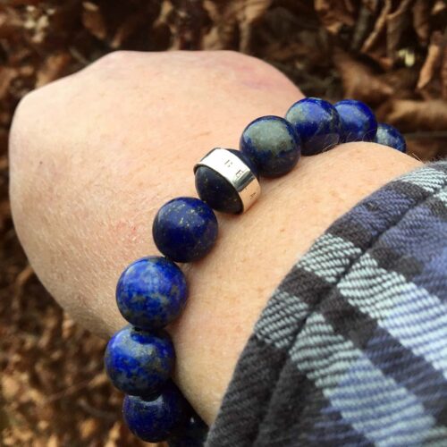 Armband Luxury B12 – Lapis Lazuli – Sterling Zilver