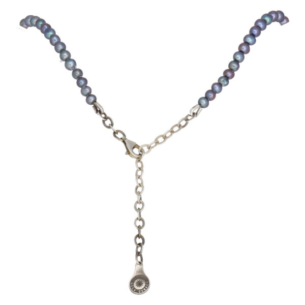 Parelketting Supreme Classic B5 – Zwarte Parels – Sterling Zilver