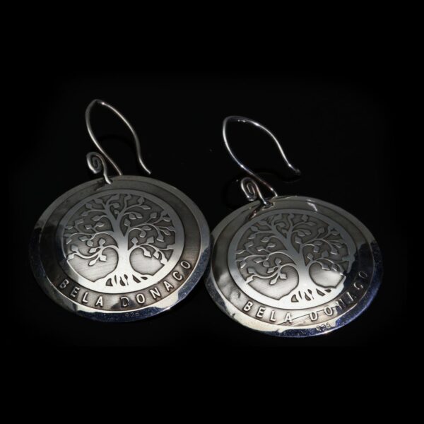 Oorbellen Bohemian W32 – Levensboom – Sterling Zilver