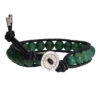 Armband Classic B8 Afrikaanse Jade Leer Sterling Zilver-2