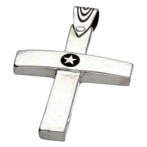 Hanger Sterling Zilveren Kruis – 4.5 x 3 cm – Sterling Zilver