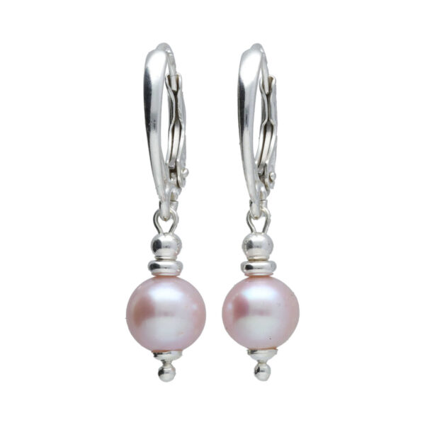 Oorbellen Classic – orchid parels – Sterling Zilver