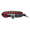 Armband Classic B8 Redstone Jaspis Leer Sterling Zilver-1