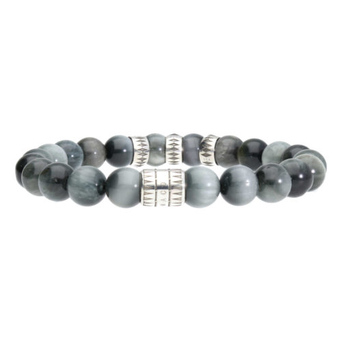 Armband Luxury B8 – Hawk’s Eye – Geoxideerd Sterling Zilver