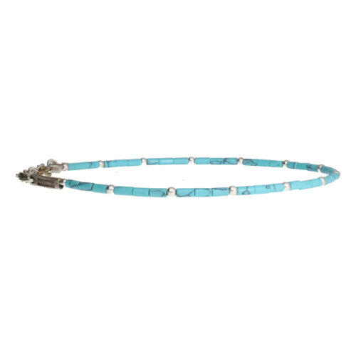 Enkelbandje Bohemian B2.5 – Turquoise – Sterling Zilver