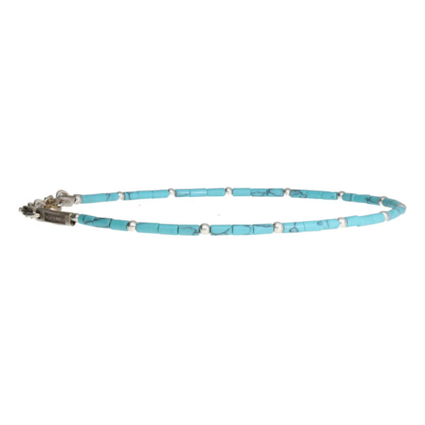 Enkelbandje Bohemian B2.5 – Turquoise – Sterling Zilver