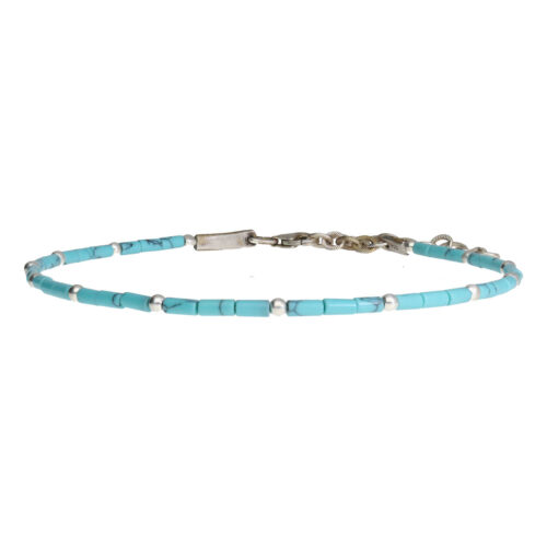 Enkelbandje Bohemian B2.5 – Turquoise – Sterling Zilver