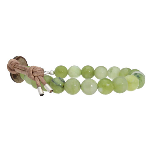 Armband Basic  B8 -Peridot – Naturel leder