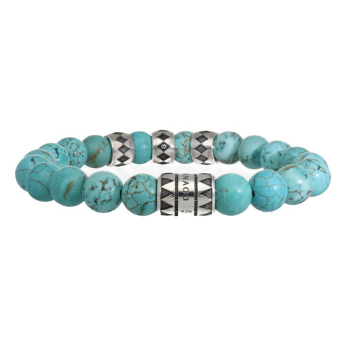 Armband Luxury B10 – Turquoise – Geoxideerd Sterling Zilver