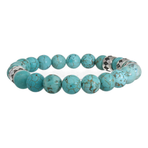 Armband Luxury B10 – Turquoise – Geoxideerd Sterling Zilver