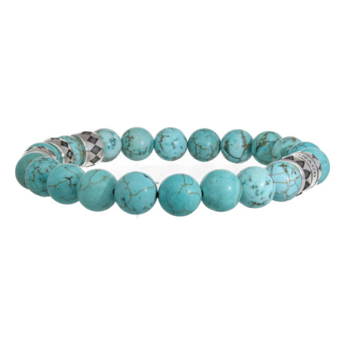 Armband Luxury B10 – Turquoise – Geoxideerd Sterling Zilver