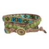 Wikkelarmband Bohemian B6 Peridot Messing Tsjechisch Glas-2