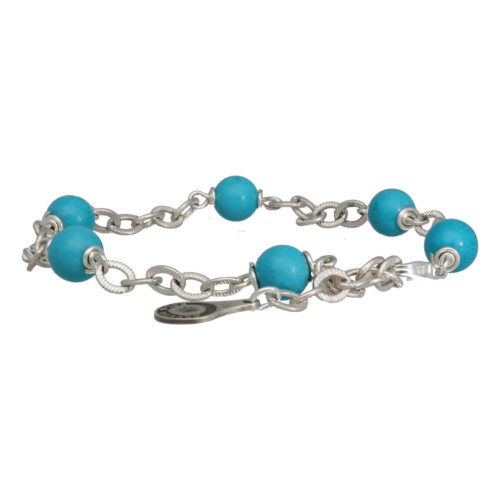 Armband Wrap Wire B6 – Hubei Turquoise – Sterling Zilver