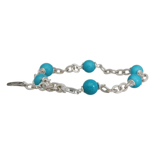 Armband Wrap Wire B6 – Hubei Turquoise – Sterling Zilver
