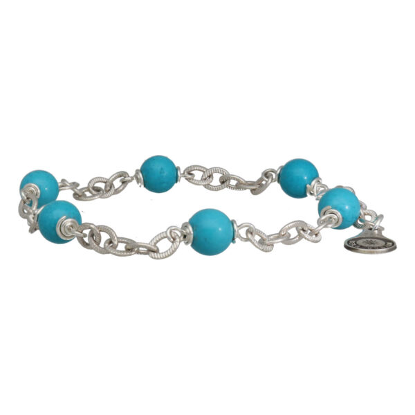 Armband Wrap Wire B6 – Hubei Turquoise – Sterling Zilver
